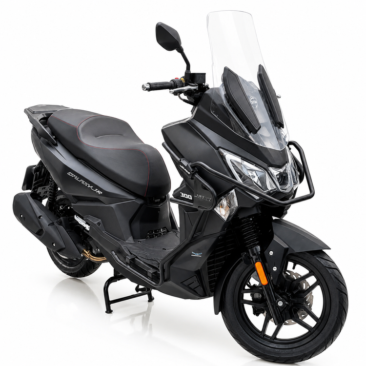 ست گارد کامل بدنه جوی راید محافظ بدنه جلو و اگزوز سه تیکه Sym JOYRIDE (JR300) کد 201775-201776