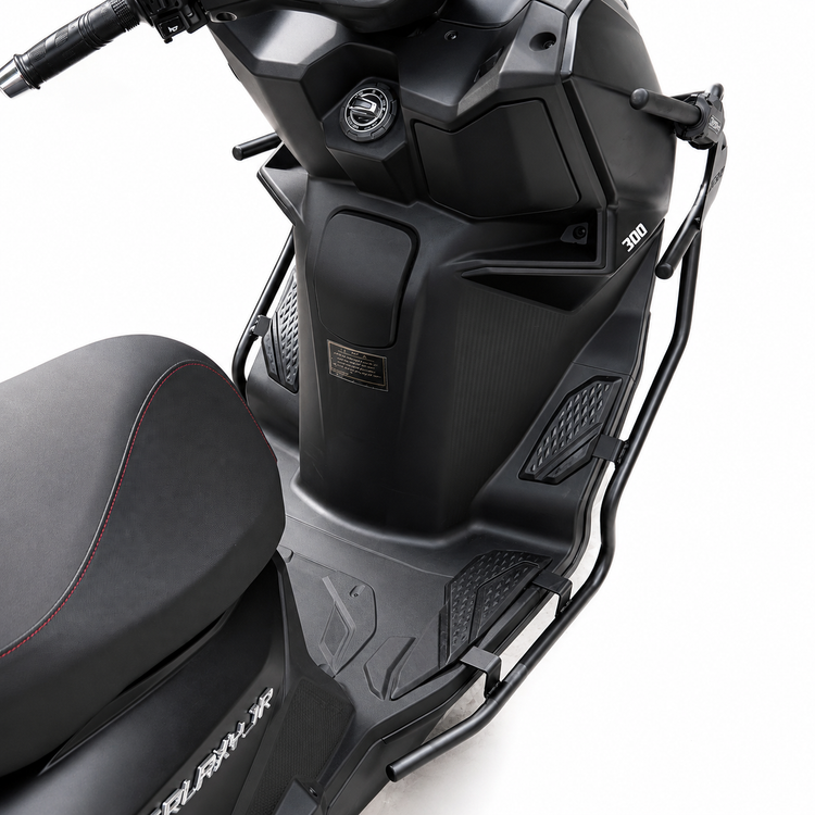 ست گارد کامل بدنه جوی راید محافظ بدنه جلو و اگزوز سه تیکه Sym JOYRIDE (JR300) کد 201775-201776