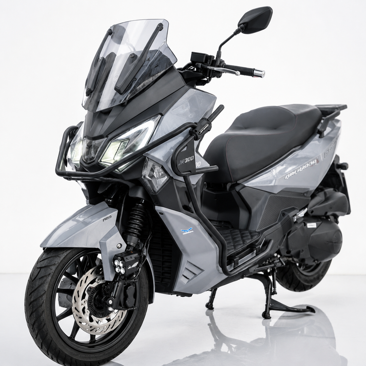 ست گارد کامل بدنه جوی راید محافظ بدنه جلو و اگزوز سه تیکه Sym JOYRIDE (JR300) کد 201775-201776