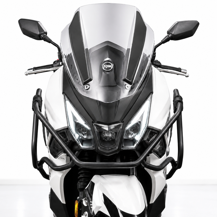 ست گارد کامل بدنه جوی راید محافظ بدنه جلو و اگزوز سه تیکه Sym JOYRIDE (JR300) کد 201775-201776