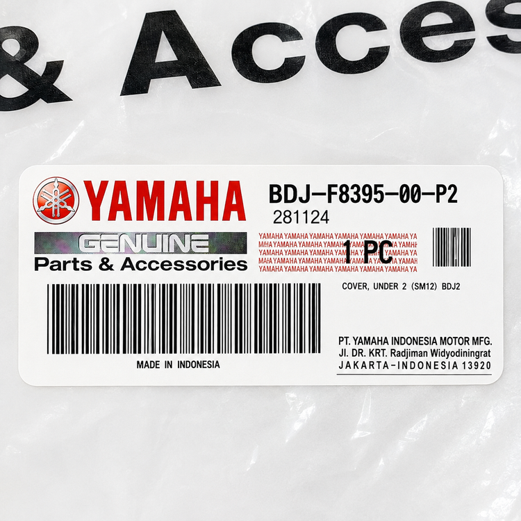 فلاپ اسپایلر مشکی سمت راست YAMAHA R15 V4 ساخت اندونزی اصل کد 202240