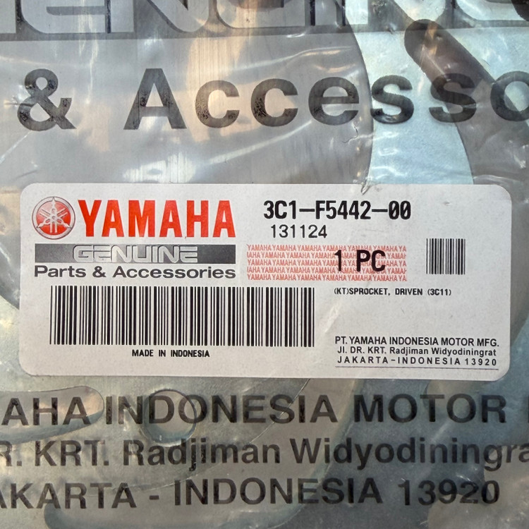 دنده زنجیر / خورشیدی عقب YAMAHA Mxking ساخت اندونزی اصل کد 201965