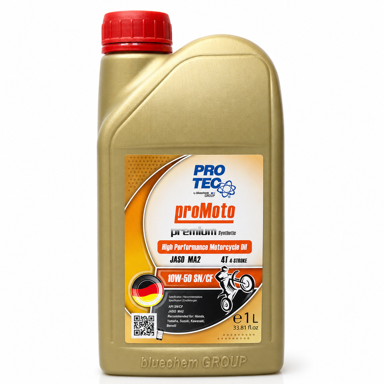 روغن موتور پروتک PROTEC Oil 10W50 SN حجم 1 لیتر مخصوص موتورهای دنده ای تحت لیسانس آلمان اصل کد 200784