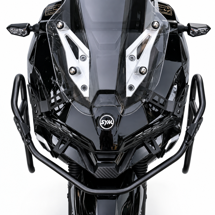 محافظ چراغ جلو فلزی هاسکی Sym Adv 175 اصل کد 201390