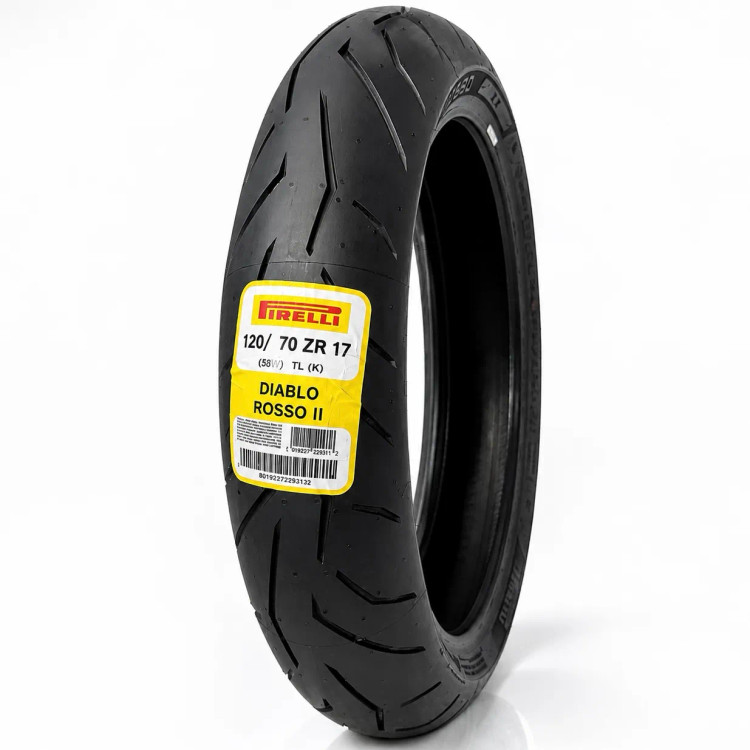 ست لاستیک پیرلی 120/70/17 و 170/60/17 دیابلو روسو 2 اصل PIRELLI DIABLO ROSSO II