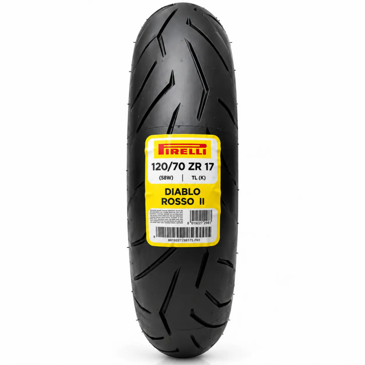 ست لاستیک پیرلی 120/70/17 و 170/60/17 دیابلو روسو 2 اصل PIRELLI DIABLO ROSSO II