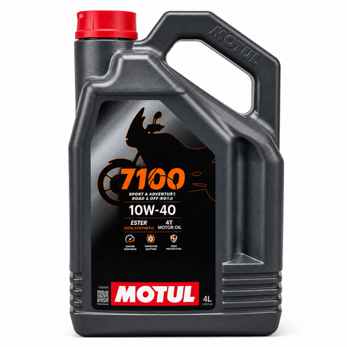 روغن موتور موتول 4 لیتری مخصوص موتور های دنده ای MOTUL 10W40 مدل 7100 / ساخت ایتالیا اصل کد 200777
