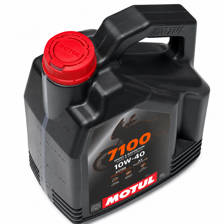 روغن موتور موتول 4 لیتری مخصوص موتور های دنده ای MOTUL 10W40 مدل 7100 / ساخت ایتالیا اصل کد 200777