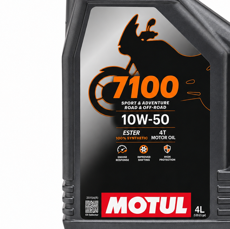 روغن موتور موتول 4 لیتری مخصوص موتور های دنده ای MOTUL 10W50 مدل 7100 / ساخت ایتالیا اصل کد 200769