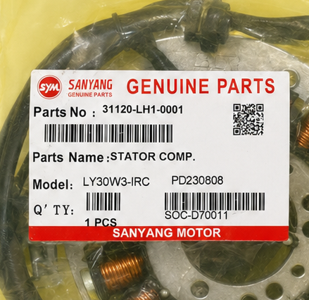 بوبین برق SYM Joymax / Joyride (JR 300)ساخت تایوان اصل کد 202104
