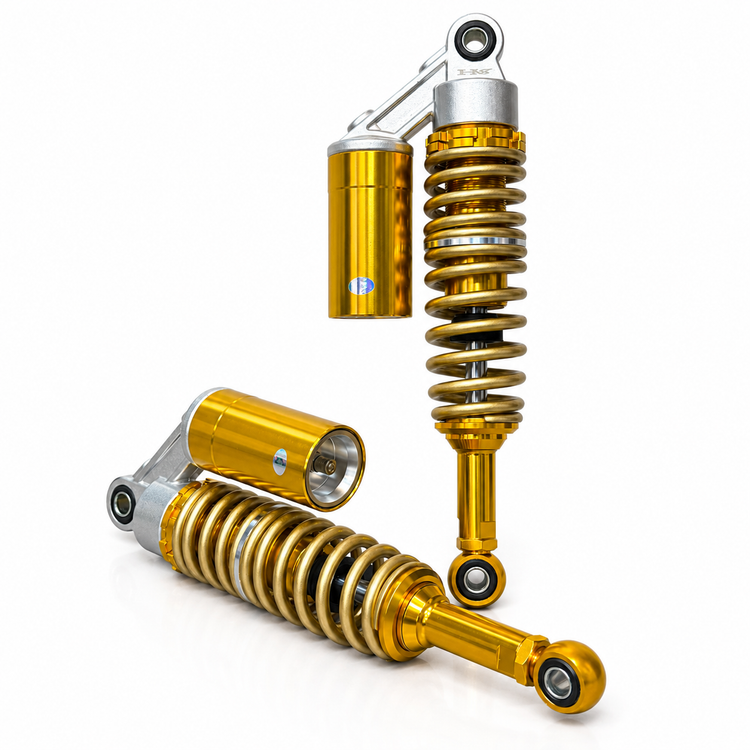 ست کمک فنر اسپرت رنگ طلایی مناسب برای عقب HONDA CDI125cc / مدل گازی کپسول دار واقعی
