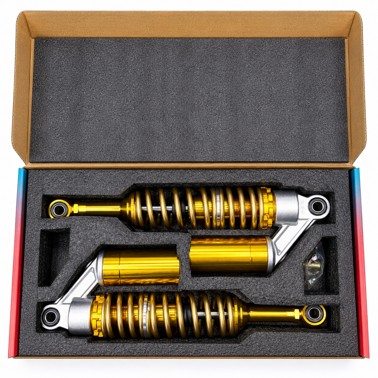 ست کمک فنر اسپرت رنگ طلایی مناسب برای عقب HONDA CDI125cc / مدل گازی کپسول دار واقعی