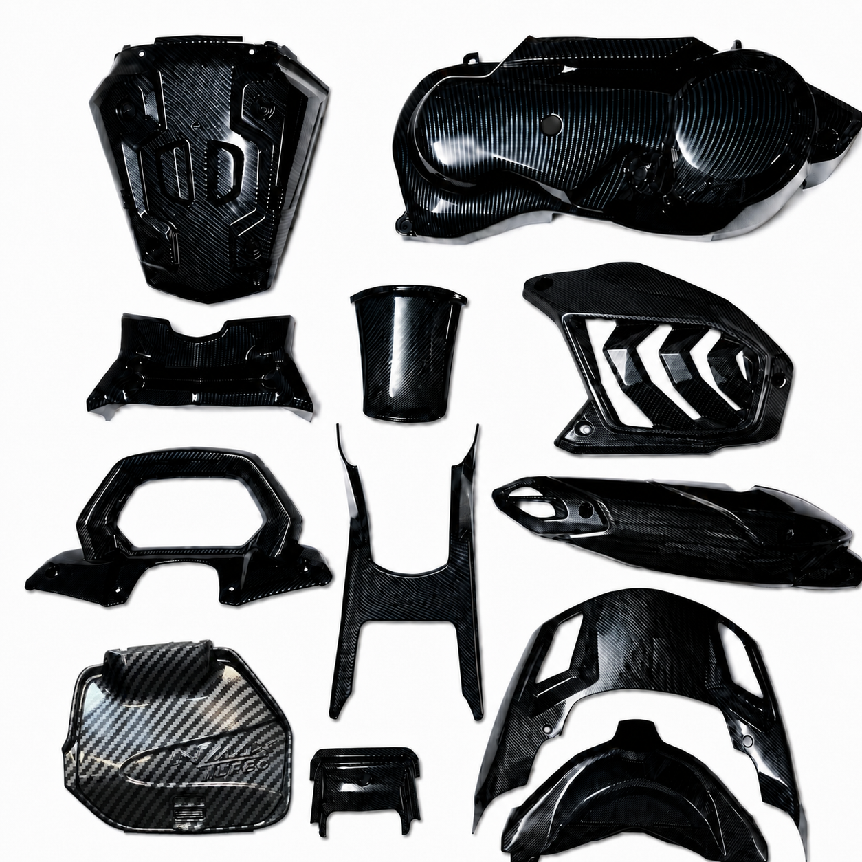 ست فلاپ کربن 12 تیکه YAMAHA Nmax Turbo 2026 / اصل