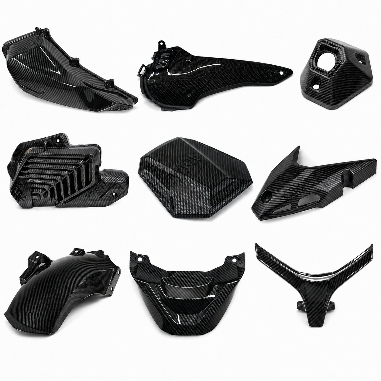 ست فلاپ کربن 9 تیکه HONDA ADV 160 اصل