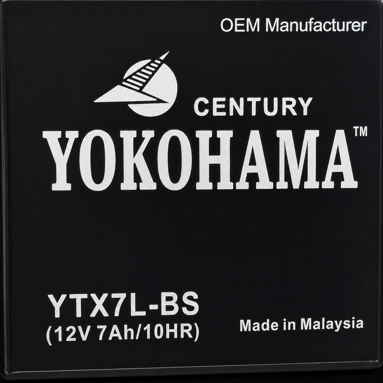 باتری بلند 12 ولت 7 امپر یوکوهاما اتمی (ژل بغل) YOKOHAMA CENTURY ساخت مالزی اصل کد 202407