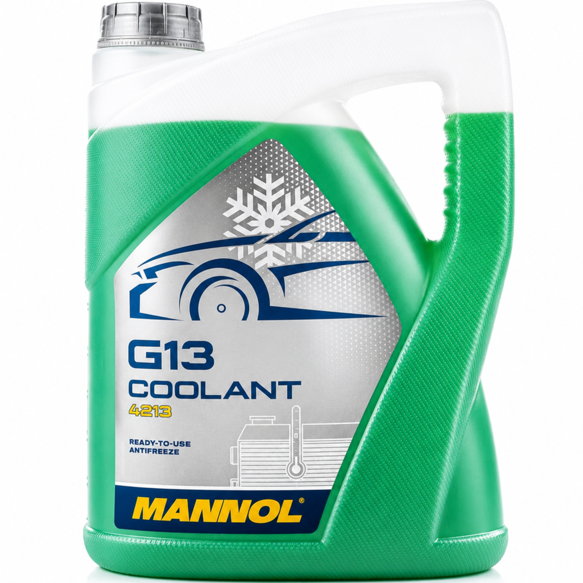 کولانت ضدیخ ضدجوش خودرو مانول 5 لیتر MANNOL COOLANT G13 4213 رنگ سبز  ساخت آلمان اصل کد ۲۰۱۶۶۴