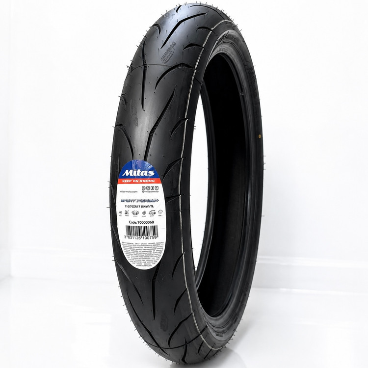 لاستیک میتاس اسپرت اسپرت فورس 110/70/17 + MITAS SPORT FORCE ساخت اروپا کشور اسلوونی گل خلوت کد ۲۰۰۷۴۶