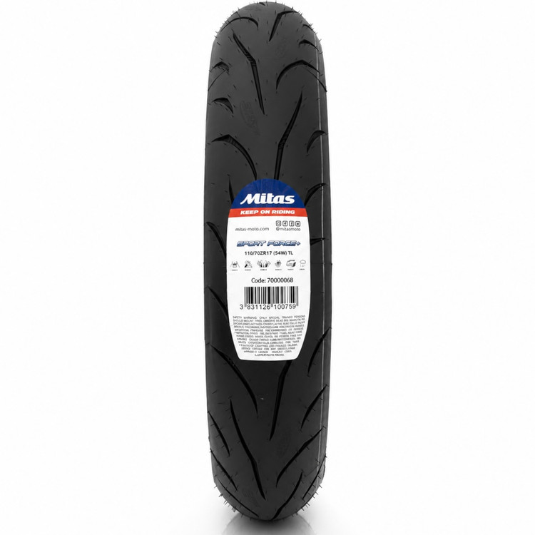 لاستیک میتاس اسپرت اسپرت فورس 110/70/17 + MITAS SPORT FORCE ساخت اروپا کشور اسلوونی گل خلوت کد ۲۰۰۷۴۶