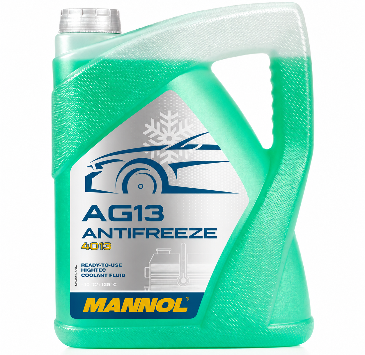 کولانت ضدیخ ضدجوش خودرو مانول 5 لیتر MANNOL COOLANT  Antifreeze G13 4013 رنگ سبز  ساخت آلمان اصل کد ۲۰۱۶۶۴