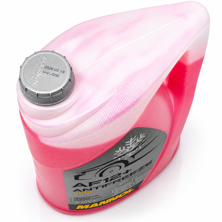 کولانت ضدیخ ضدجوش خودرو مانول ۵ لیتر MANNOL Antifreeze AF12+ (-40 °C) Longlife 4012 رنگ صورتی ساخت آلمان اصل کد ۲۰۲۴۲۱