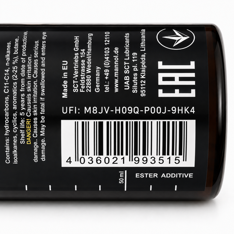 مکمل بنزین استردار مانول MANNOL Benzin Ester Additive 9950 مناسب برای موتور سیکلت و خودرو ساخت آلمان اصل کد 202422