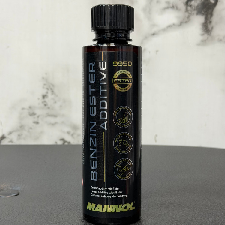 مکمل بنزین استردار مانول MANNOL Benzin Ester Additive 9950 مناسب برای موتور سیکلت و خودرو ساخت آلمان اصل کد 202422
