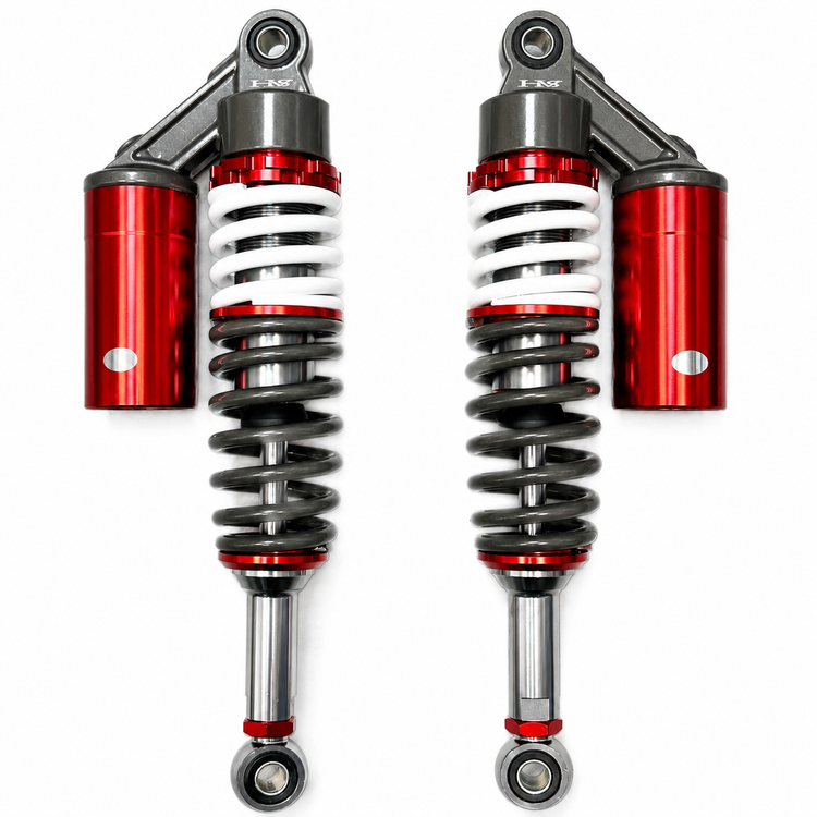 ست کمک فنر اسپرت رنگ سفید طوسی قرمز مناسب برای عقب HONDA CDI 125cc / مدل گازی کپسول دار واقعی