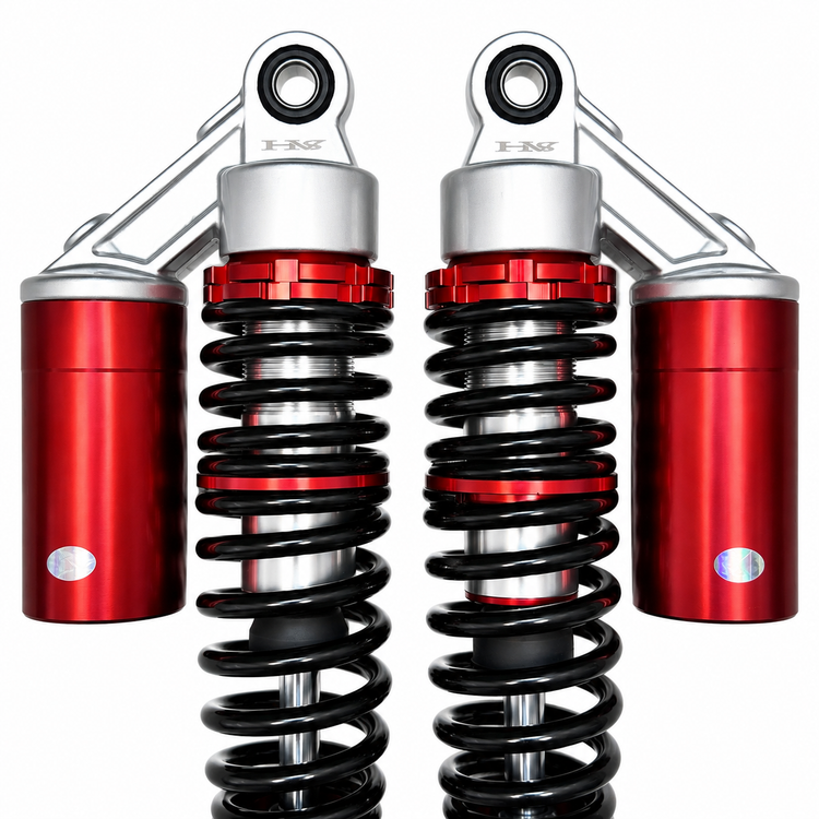 ست کمک فنر اسپرت رنگ مشکی نقره ای قرمز مناسب برای عقب HONDA CDI 125cc / مدل گازی کپسول دار واقعی