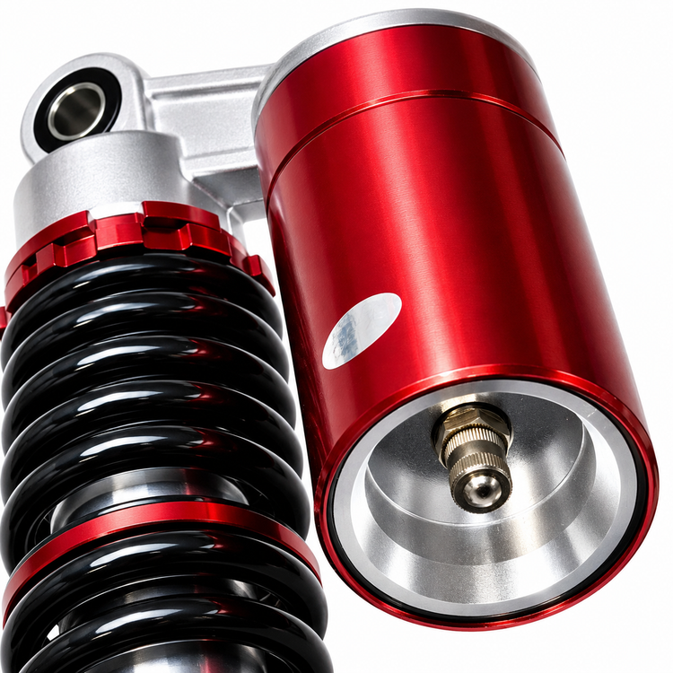ست کمک فنر اسپرت رنگ مشکی نقره ای قرمز مناسب برای عقب HONDA CDI 125cc / مدل گازی کپسول دار واقعی