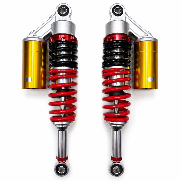 ست کمک فنر اسپرت رنگ مشکی قرمز نقره ای طلایی مناسب برای عقب HONDA CDI 125cc / مدل گازی کپسول دار واقعی