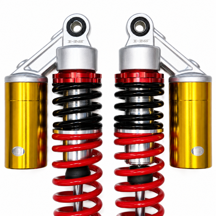 ست کمک فنر اسپرت رنگ مشکی قرمز نقره ای طلایی مناسب برای عقب HONDA CDI 125cc / مدل گازی کپسول دار واقعی