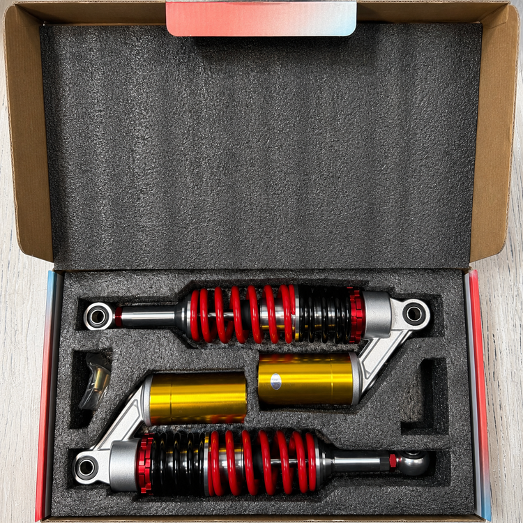 ست کمک فنر اسپرت رنگ مشکی قرمز نقره ای طلایی مناسب برای عقب HONDA CDI 125cc / مدل گازی کپسول دار واقعی