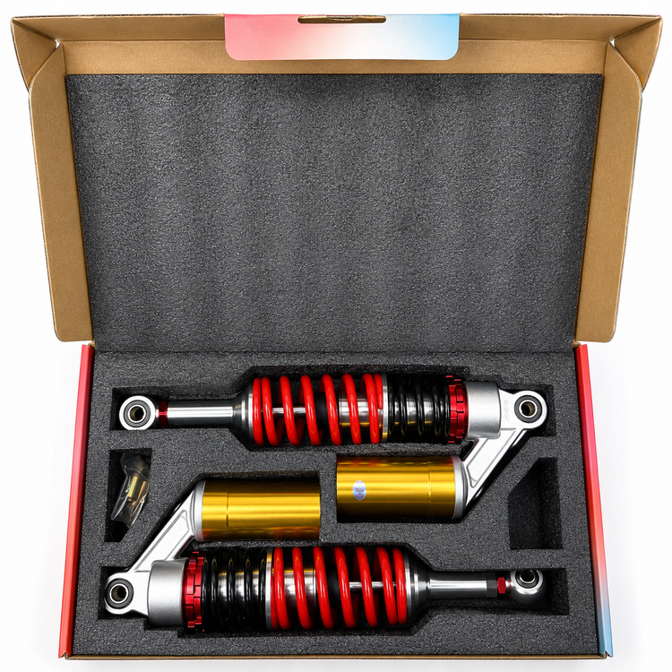 ست کمک فنر اسپرت رنگ مشکی قرمز نقره ای طلایی مناسب برای عقب HONDA CDI 125cc / مدل گازی کپسول دار واقعی