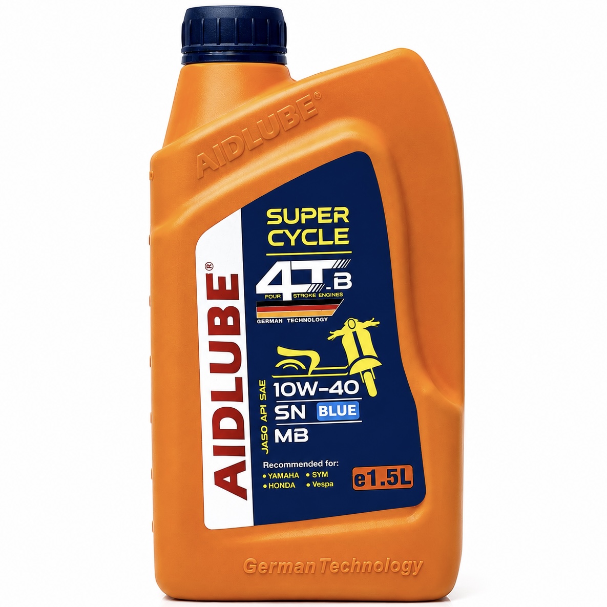 روغن موتور ایدلوب AIDLUBE 10W40 SN MB 1.5L  مخصوص موتور اسکوتر JOYMAX XMAX فول سنتتیک تحت لیسانس ایدلوب آلمان اصل کد 202408