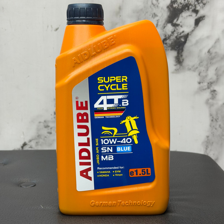 روغن موتور ایدلوب AIDLUBE 10W40 SN MB 1.5L مخصوص موتور اسکوتر JOYMAX XMAX فول سنتتیک تحت لیسانس ایدلوب آلمان اصل کد 202408