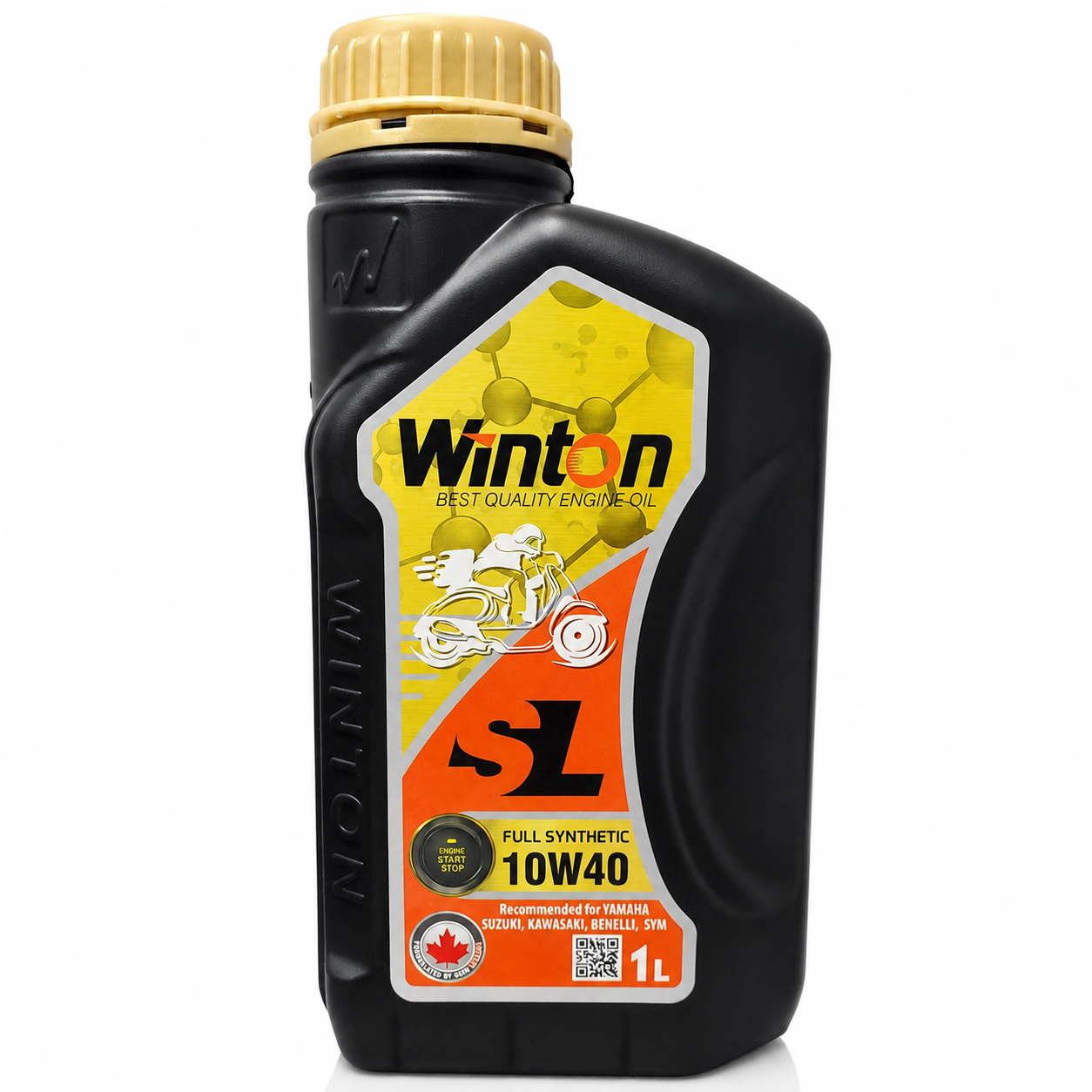 روغن موتور مخصوص موتور های اسکوتر وینتون WITON 10W40 SL / تحت لیسانس کانادا / کد 200885