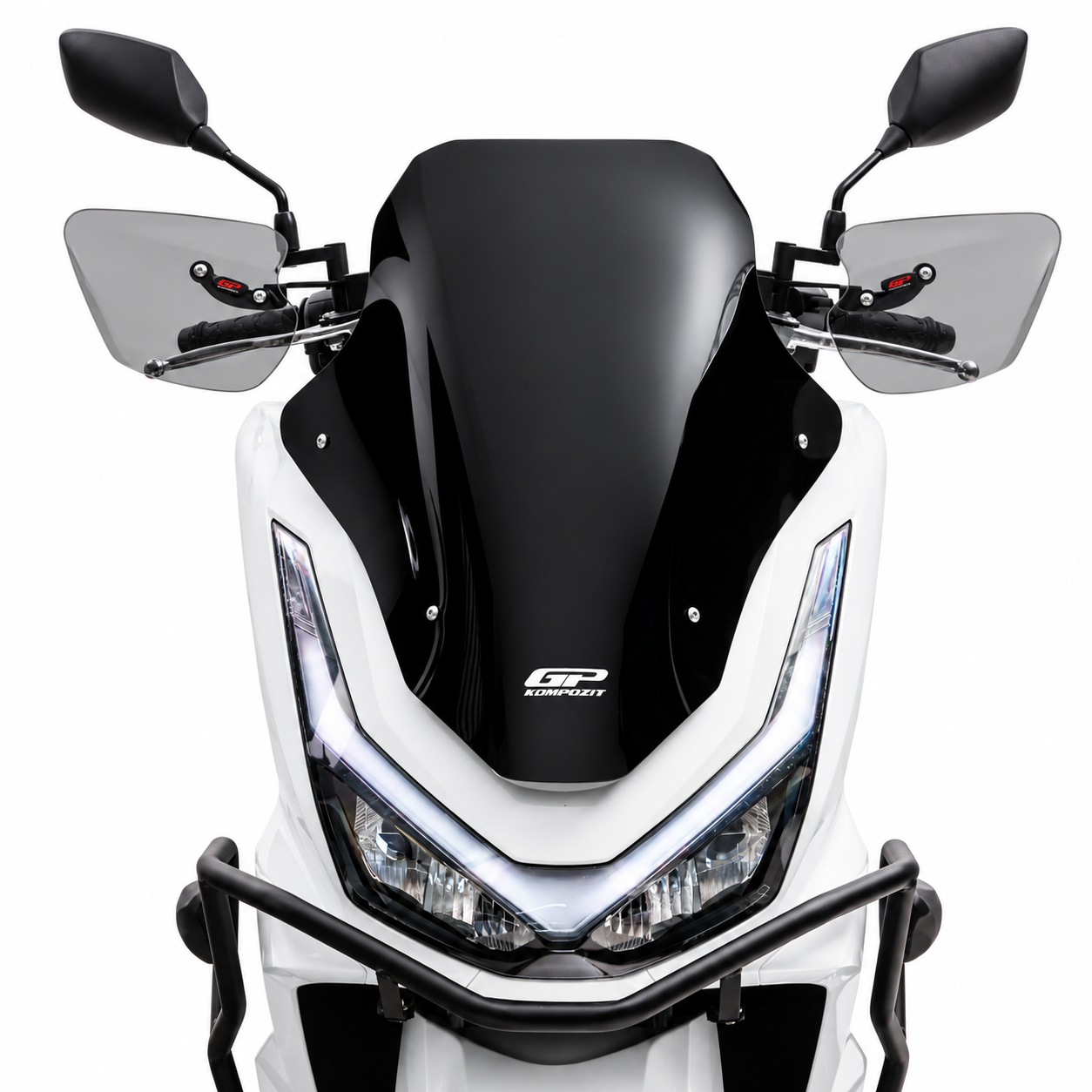 طلق / شیلد مشکیGP KOMPOZIT HONDA PCX160 55cm / مناسب  اتاق جدید 1404 به بالا / ساخت ترکیه اصل کد 201381