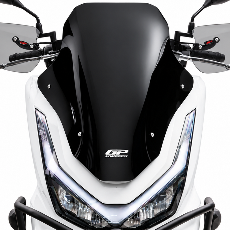 طلق / شیلد مشکیGP KOMPOZIT HONDA PCX160 55cm / مناسب اتاق جدید 1404 به بالا / ساخت ترکیه اصل کد 201381
