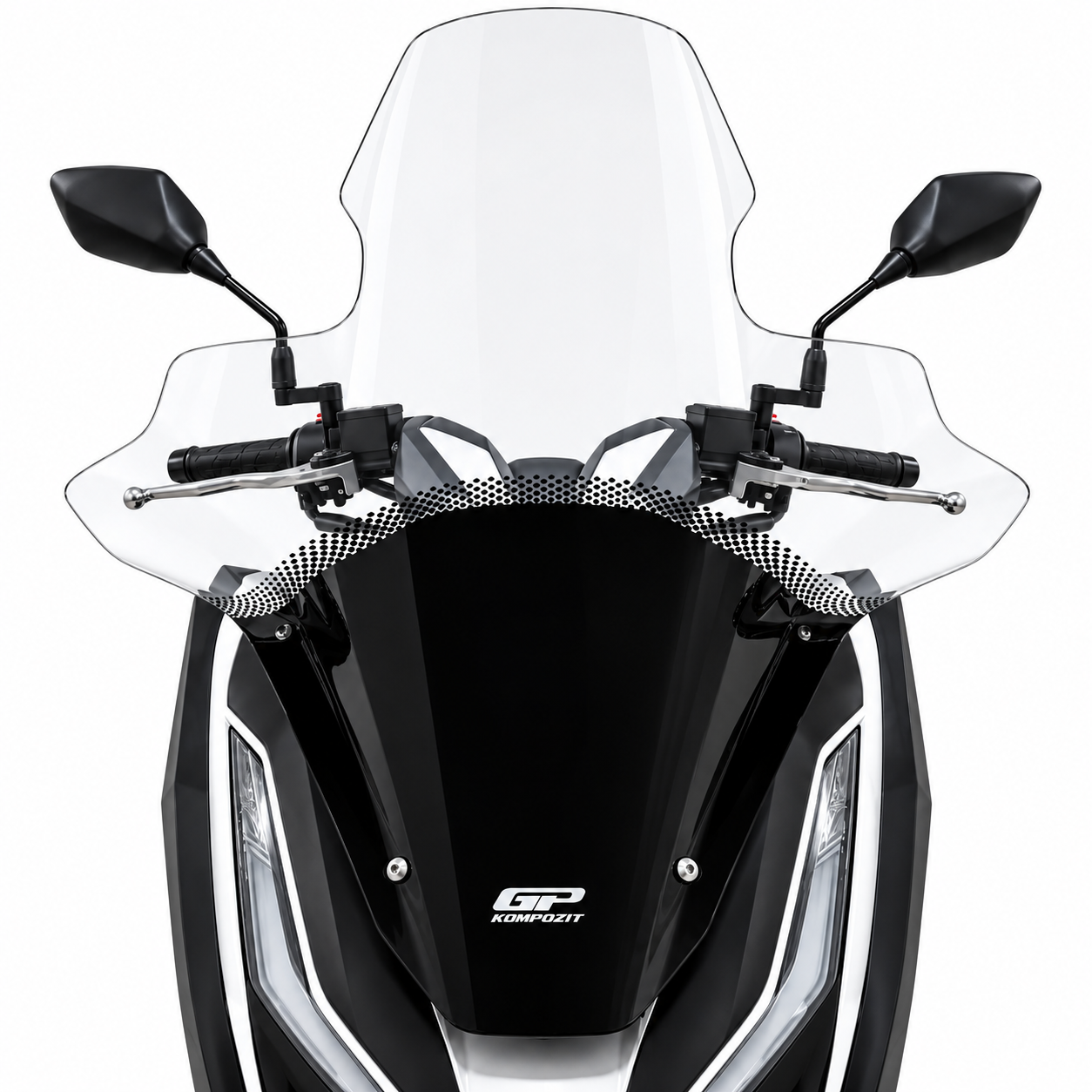 طلق شفاف بادگیر دسته دار هوندا GP KOMPOZIT HONDA PCX160 78cm مناسب اتاق جدید ساخت ترکیه اصل کد 202125