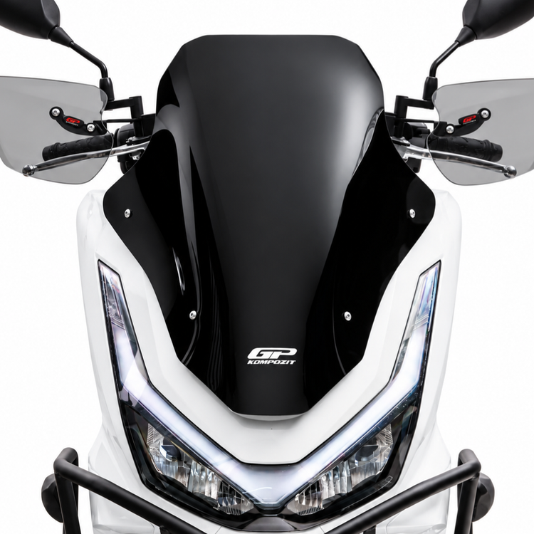 طلق / شیلد مشکیGP KOMPOZIT HONDA PCX160 55cm / مناسب اتاق جدید 1404 به بالا / ساخت ترکیه اصل کد 201381