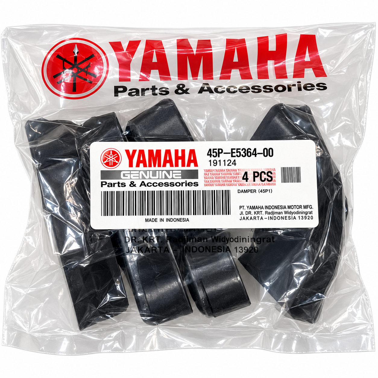 ست لاستیک ضربه گیر چرخ عقب YAMAHA MxKing ساخت اندونزی اصل کد 201889