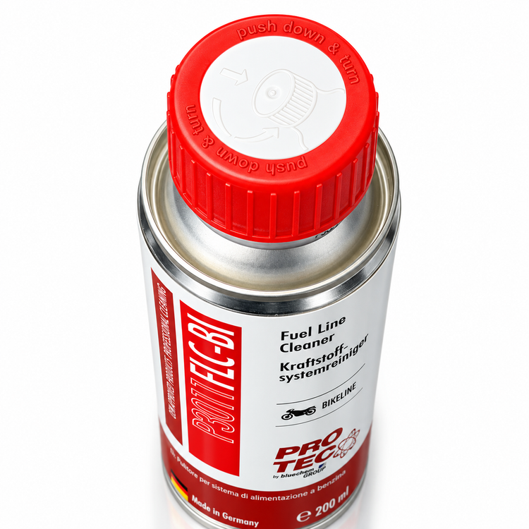 تمیزکننده سیستم سوخت و انژکتور موتورسیکلت پروتک PROTEC Fuel Line Cleaner / ساخت آلمان اصل کد 201429