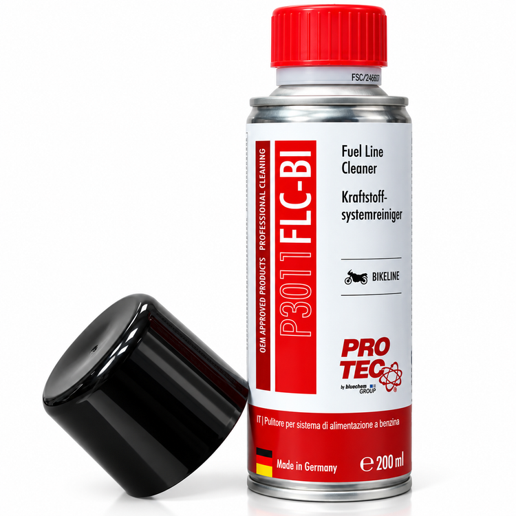 تمیزکننده سیستم سوخت و انژکتور موتورسیکلت پروتک PROTEC Fuel Line Cleaner / ساخت آلمان اصل کد 201429