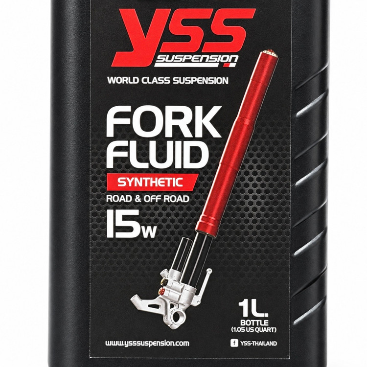 روغن مخصوص کمک فنر جلو YSS Fork Fluid 15W حجم یک لیتری ساخت تایلند اصل کد 202447