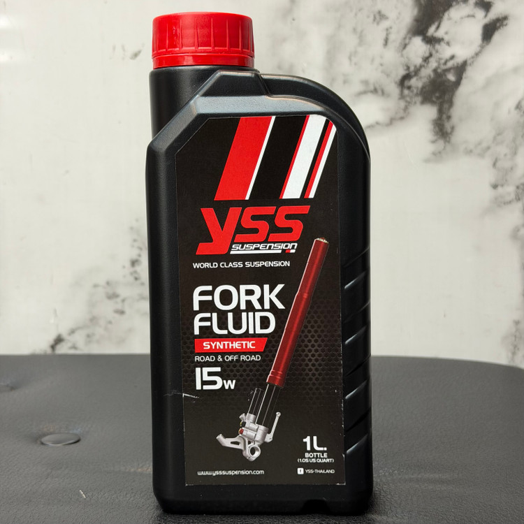 روغن مخصوص کمک فنر جلو YSS Fork Fluid 15W حجم یک لیتری ساخت تایلند اصل کد 202447