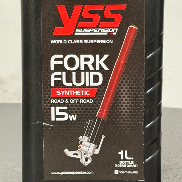 روغن مخصوص کمک فنر جلو YSS Fork Fluid 15W حجم یک لیتری ساخت تایلند اصل کد 202447