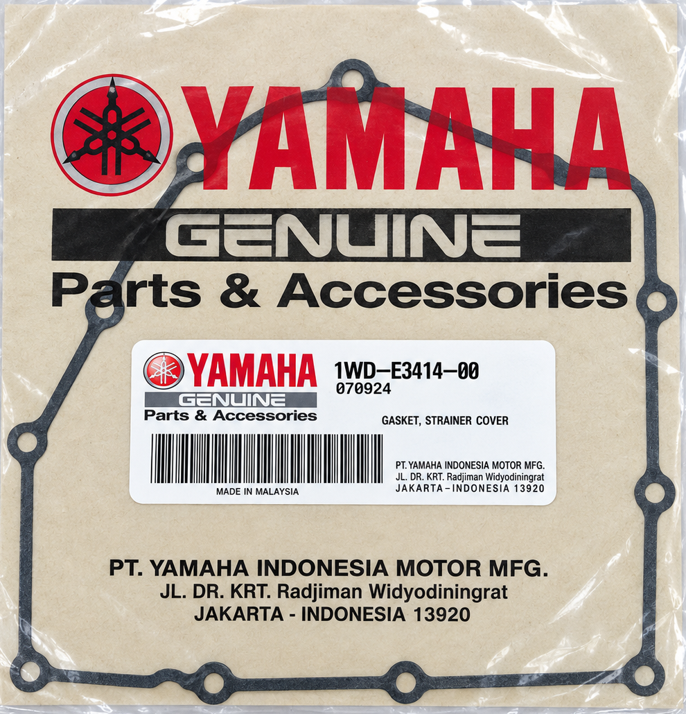 واشر کارتل / درپوش صافی روغن YAMAHA R25 / MT25 ساخت مالزی اصل کد 201973