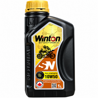 روغن موتور سیکلت وینتون مخصوص موتور های دنده ای WINTON 10W50 MA2 SN فول سنتتیک تحت لیسانس کانادا اصل کد 200888