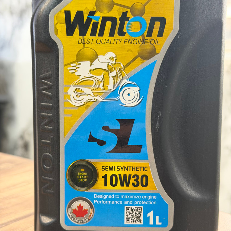 روغن موتور سیکلت مخصوص موتور های اسکوتر وینتون WINTON 10W30 MB SL / تحت لیسانس کانادا کد 200573