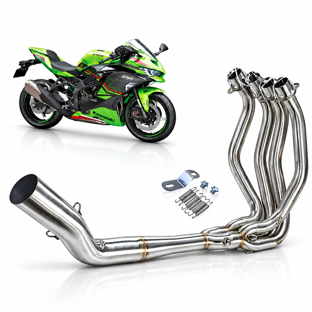 هدرز کاوازاکی نینجا برند آکراپوویچ AKRAPOVIČ Kawasaki ZX 25R کد 200886